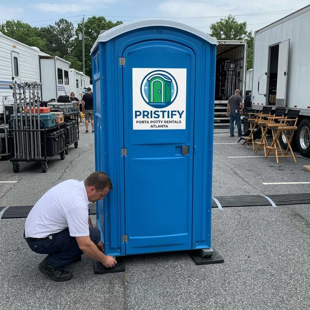 Event venue porta potty setup Atlanta